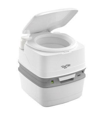 Porta potti toilet qube 335 hvid med dørk beslag