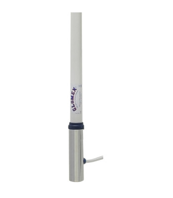 Glomex RA1206 CR VHF motorbåds antenne m/kabel & stik, 240cm