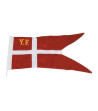 1852 yacht flag med Ø3mm snor, 42 x 80cm