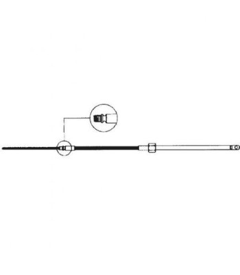 Ultraflex Styrekabel M58, 8 fod