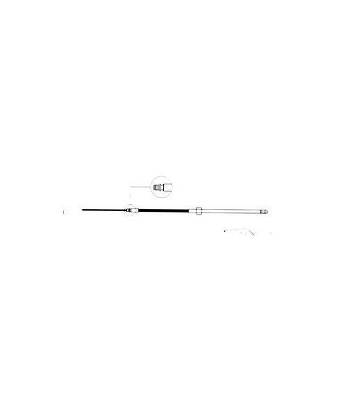 Ultraflex Styrekabel M58, 13 fod