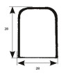 Midterstykke b＝28 l＝80 h＝28mm