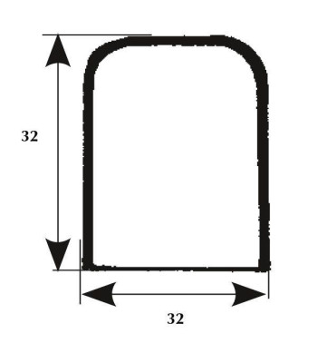 Midterstykke b＝32 l＝80 h＝32mm