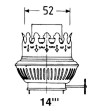 DHR Brænder 14''' messing