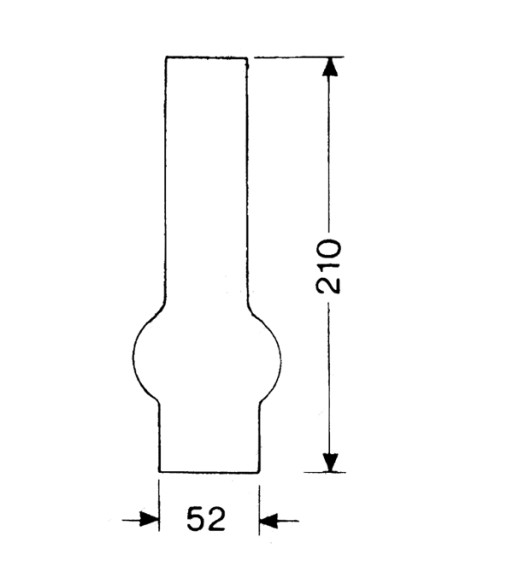 DHR Lampeglas 15''' x 210mm