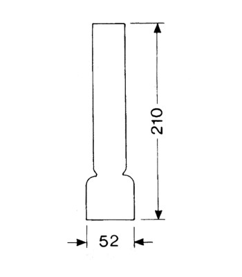 DHR Lampeglas 14''' x 210mm