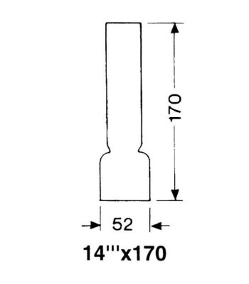 DHR Lampeglas 14''' x 170mm