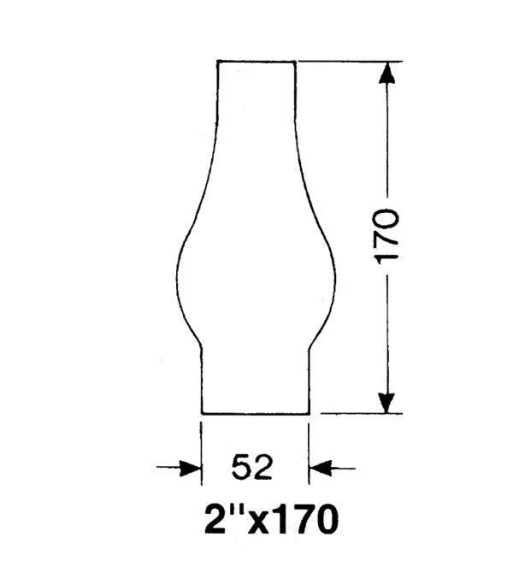 DHR Lampeglas 2''' x 170mm