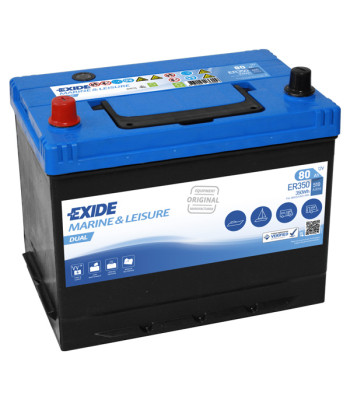 Exide Dual batteri, 80 Amp