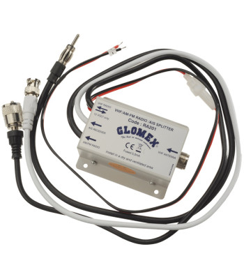 Glomex RA201 VHF/AM-FM/AIS antenne splitter, 12V