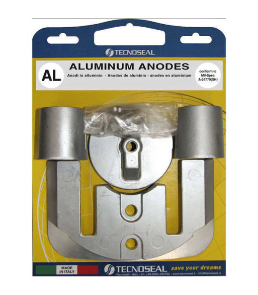 Tecnoseal alu Anode kit mercruis.bravo ii-iii