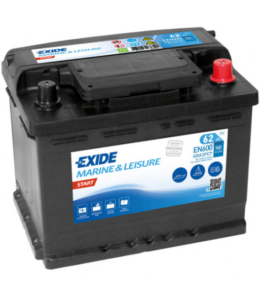 Exide Start batteri, 74 Amp