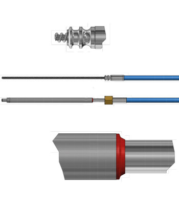 Styrekabel "mach" 8 fod