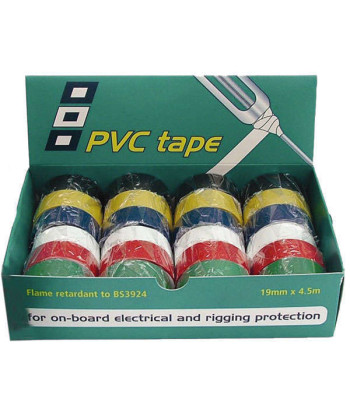 PSP PVC tape Isoleringstape 19mm, 24 ruller