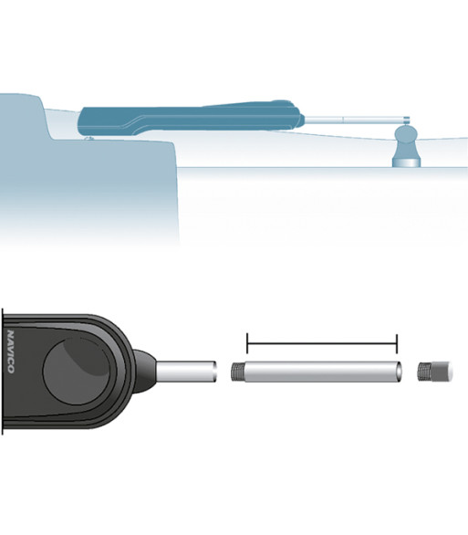 Simrad trykstangsforlænger, 150mm