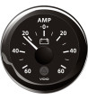 Vdo amp.meter 60a, sort ø52mm