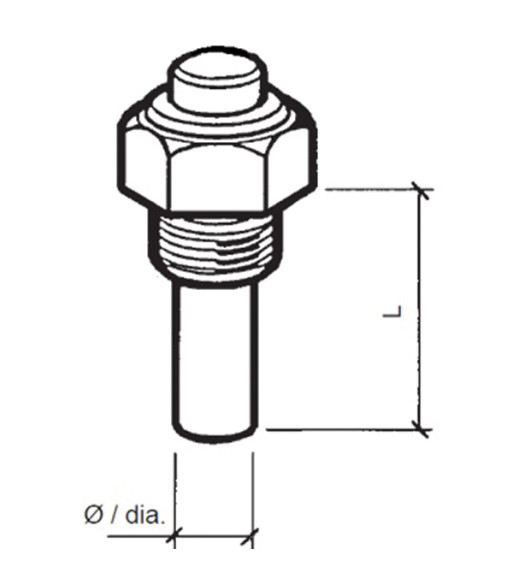 VDO sensor olie temp. 6-24v, m14x1,5