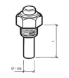 VDO sensor olie temp. 6-24v, m14x1,5