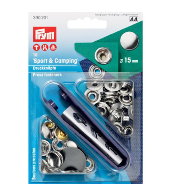 Prym trykknapper RF Ø15 mm, 10 stk