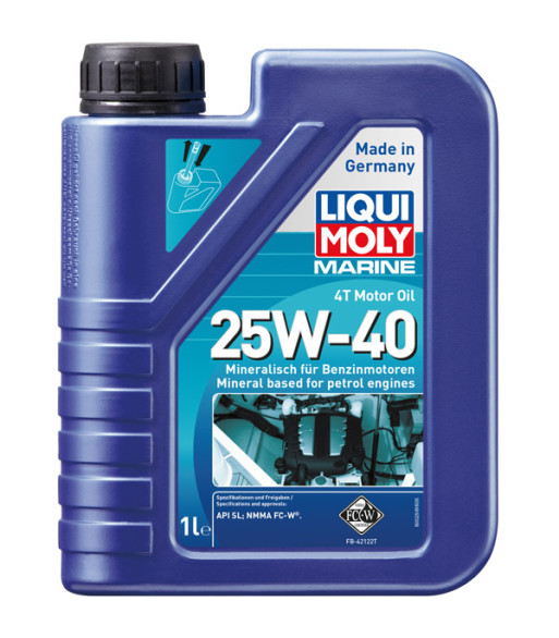 Liqui moly marine 4t motor olie 25w-40 1l