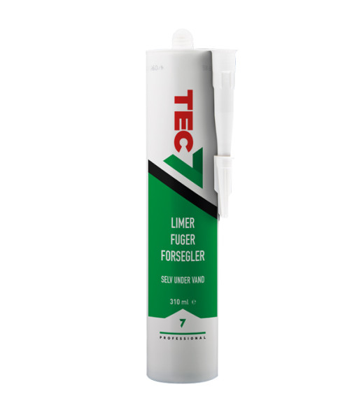 Tec7 Lim, fuge og forsegler, 310ml hvid