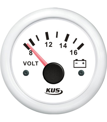 KUS analog voltmeter hvid