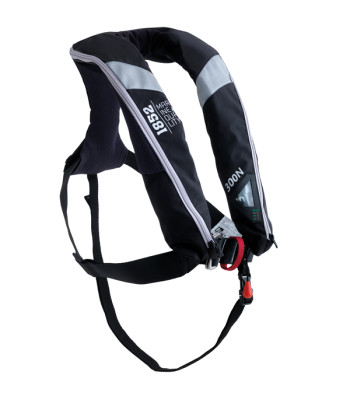 1852 Aero Pro vest ISO 300N Pro sensor m/harness, sort