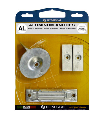 Tecnoseal Alu anode kit til honda 40hk & 50hk