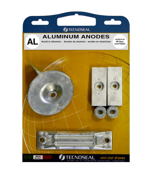 Tecnoseal Alu anode kit til honda 40c hk & 50c hk