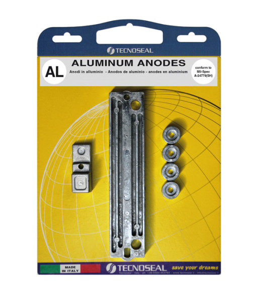 Tecnoseal alu anode kit til suzuki DF60 & 90 -140hk