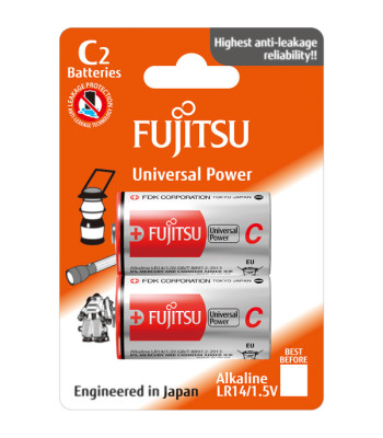 Fujitsu C/ LR14 batteri Universal Power 1.5V, 2 stk