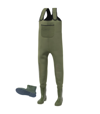 Kinetic Neogaiter Neopren waders armygrøn, str 42-43