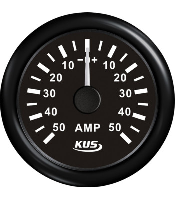 KUS amperemeter sort 50Amp shunt