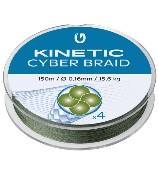 Kinetic Cyber braid 4, 0,14mm / 14,8kg