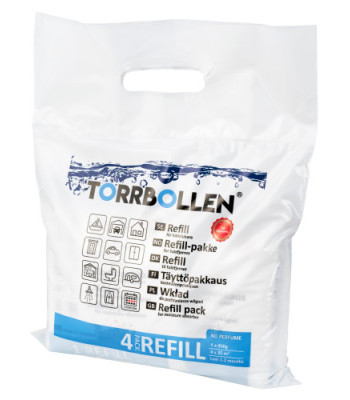 Torrbollen refil, 4 stk