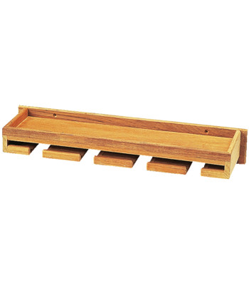 Roca vinglasholder med tophylde, teak