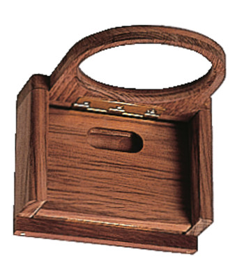 Roca foldbar glas- og flaskeholder, teak