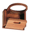 Roca foldbar glas- og flaskeholder, teak