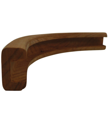 Roca udvendig U-liste teak 50/90º, spor 10mm