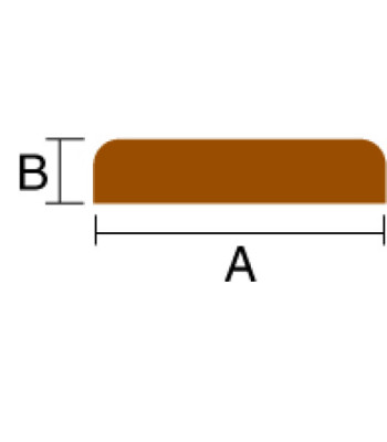 Roca dækliste teak 32x10mm, 2m