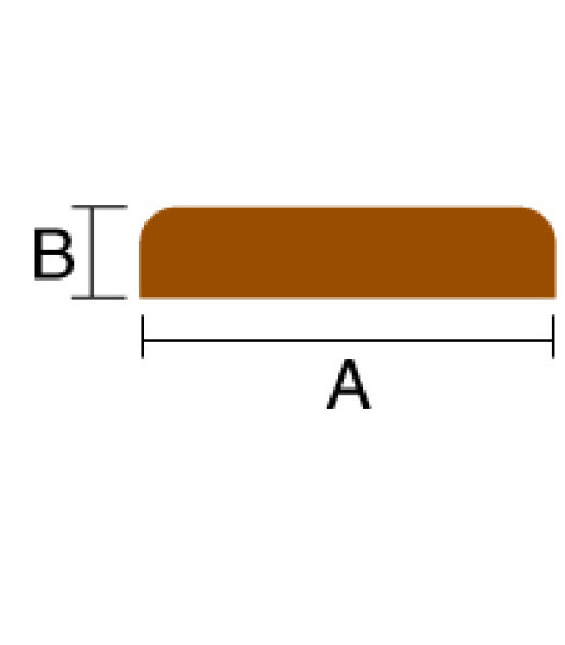 Roca dækliste teak 32x10mm, 2m