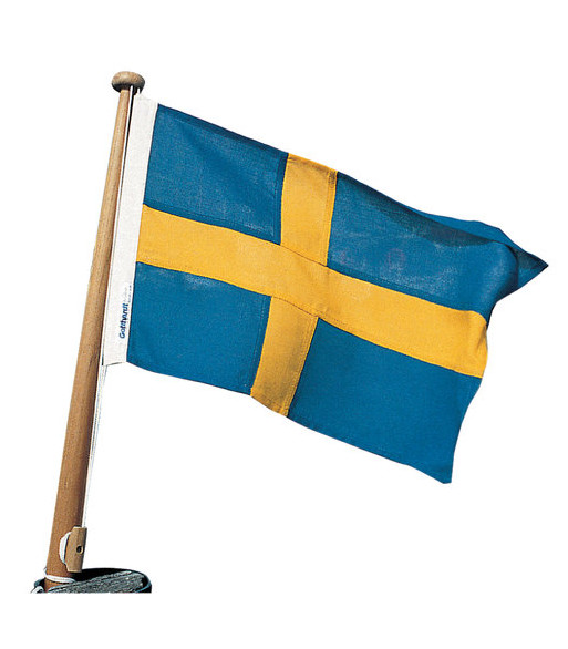 Bådflag polyester Sverige, 90x56 cm