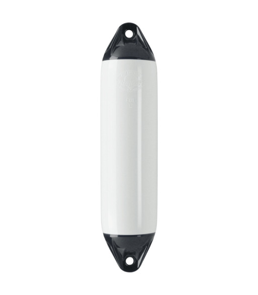 Polyform fender F01 Small hvid/sort top, 130x370mm