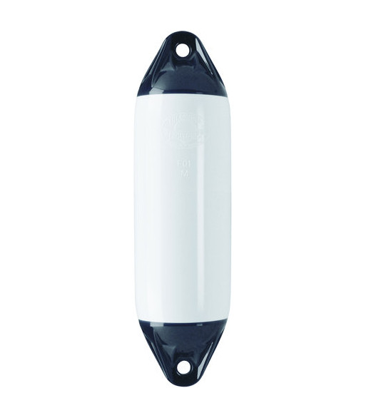 Polyform fender F2 hvid/sort top, 220x610mm