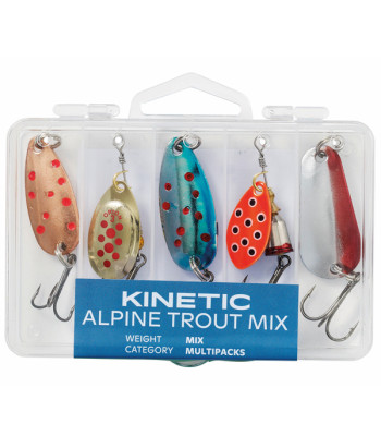 Kinetic Alpine trout mix, 5stk