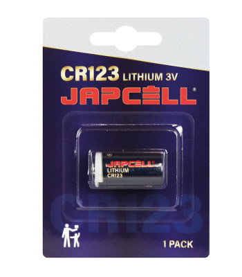 Japcell CR123 3V lithium batteri 1 stk