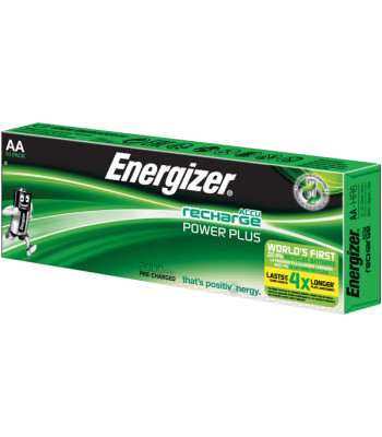 Energizer genopladelig Power Plus batteri AA 2000mAh, 10stk