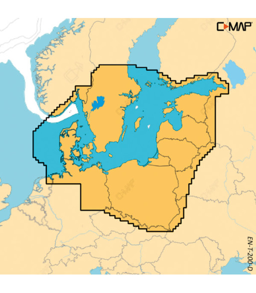 C-Map Discover X, Skagerak Kattegat & Baltic Sea T-200-D