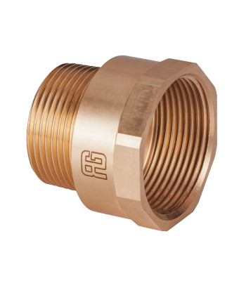 Guidi spidsmuffe  1 - 3/4" bronze