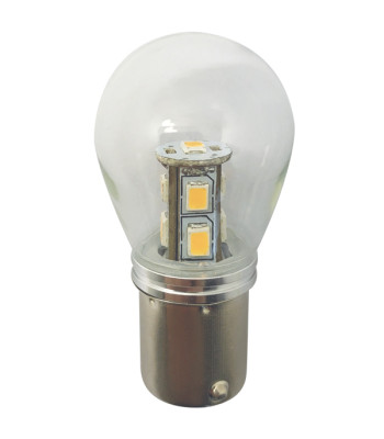 1852 LED bajonet BA15D Ø25x48mm 10-36Vdc, 2 stk